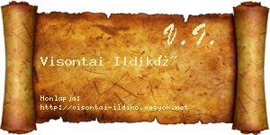 Visontai Ildikó névjegykártya